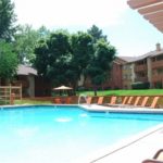 Apartment complex pool for new 2 bedroom rental property listing in Heber